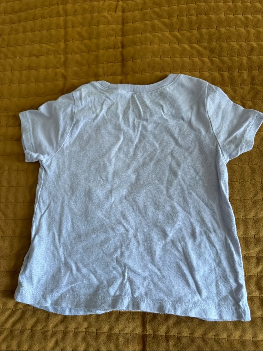 GAP Light Lavender Toddler Tee with Navy Logo